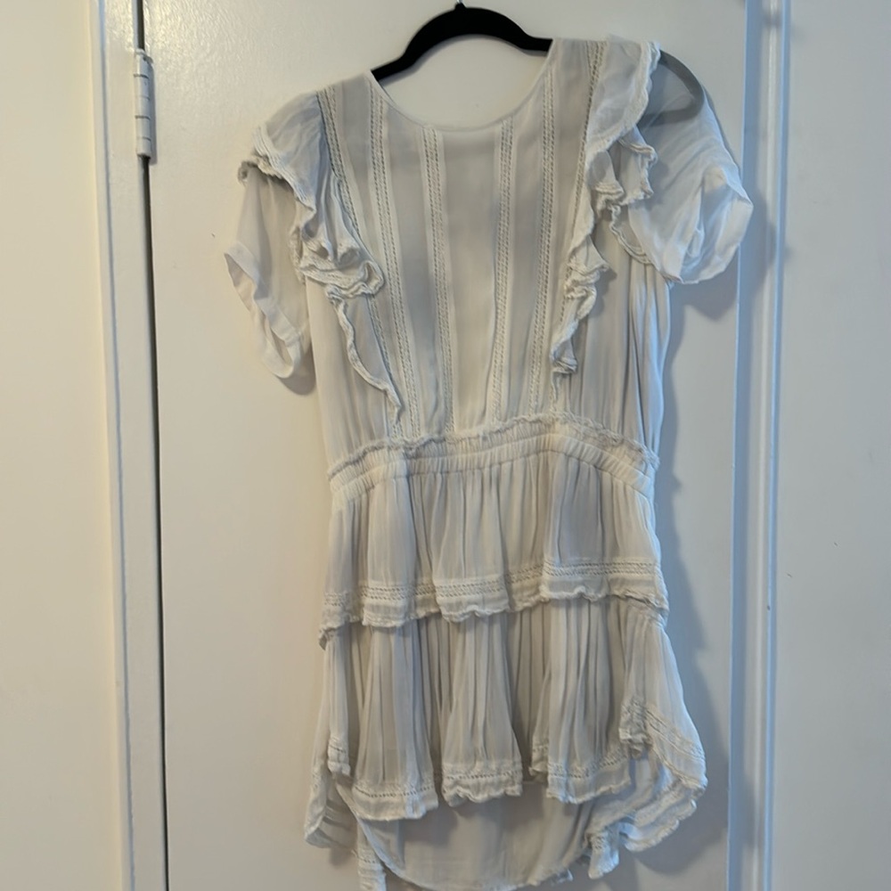 Love shack Fancy Natasha Dress. Light blue size Medium
